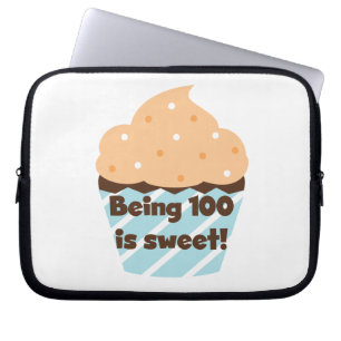 Funda Para Portátil El ser 100 es camisetas y regalos dulces del cumpl