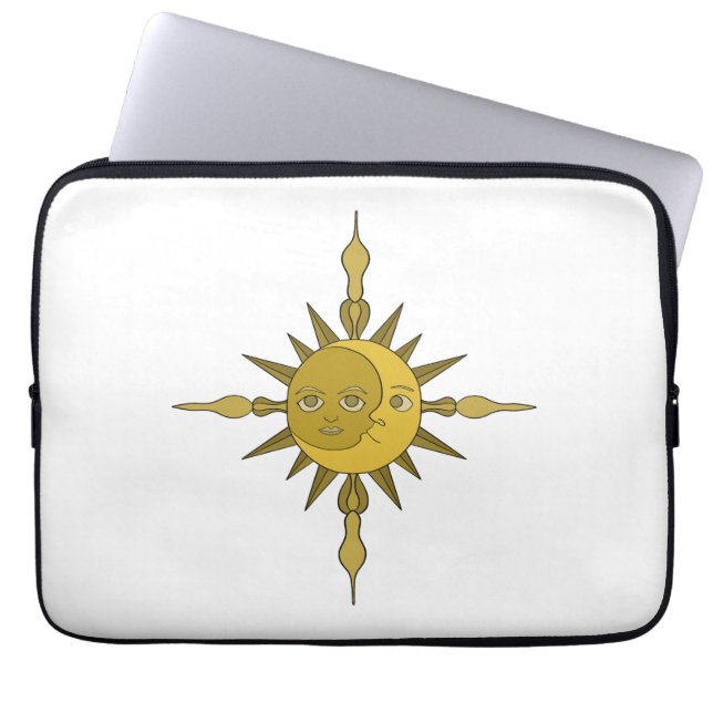 Funda Para Portátil El sol y la luna (Frente)
