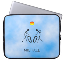 Funda Para Portátil El tambor de silueta africana del día del padre