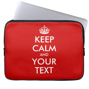 Funda Para Portátil El texto de encargo guarda la manga tranquila del