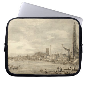 Funda Para Portátil El Thames que mira hacia Westminster de Y cercana