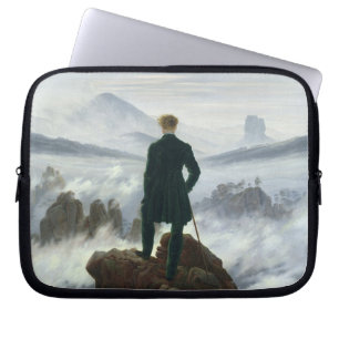 Funda Para Portátil El vagabundo sobre el mar de la niebla, 1818