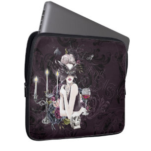 Funda Para Portátil El vampiro Moody Gothic Vampy Glam Pale Piel