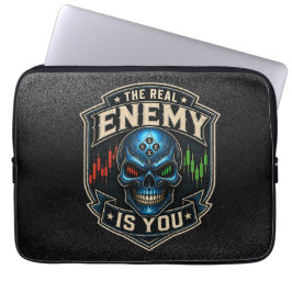 Funda Para Portátil El Verdadero Enemigo Eres Tú Black Grunge