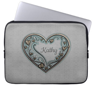 Funda Para Portátil El viejo corazón de moda