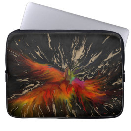 Funda Para Portátil El vuelo del Fénix: renacimiento abstracto ardient