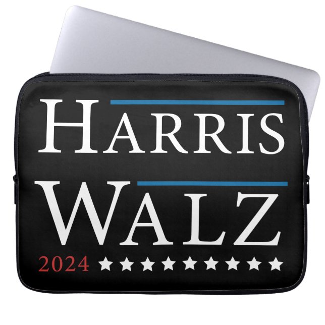 Funda Para Portátil Elecciones Harris Walz 2024 (Frente)