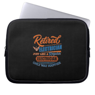 Funda Para Portátil Electricista jubilado - Regalo eléctrico