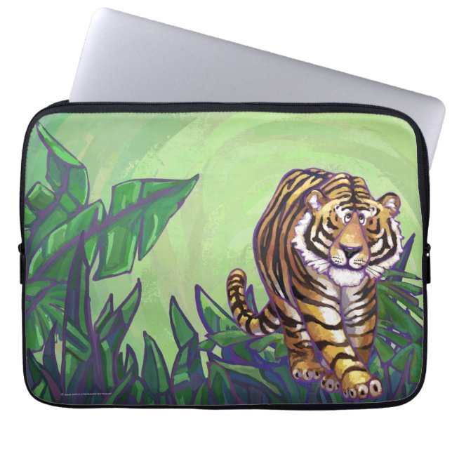 Funda Para Portátil Electrónica de tigres (Frente)