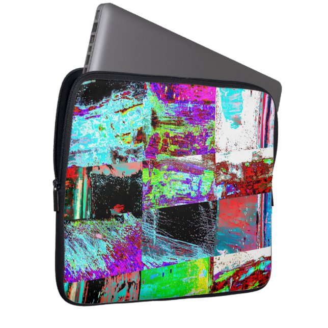 Funda Para Portátil Electronics Bag – Abstract Grid (Anverso derecho)