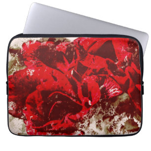 Funda Para Portátil Electronics Bag Red Rose Watercolor
