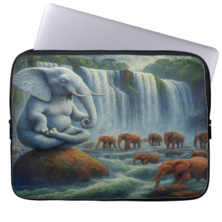 Funda para portátil Elefante Azul