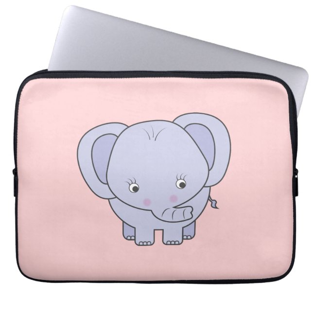 Funda Para Portátil Elefante bebé (Frente)