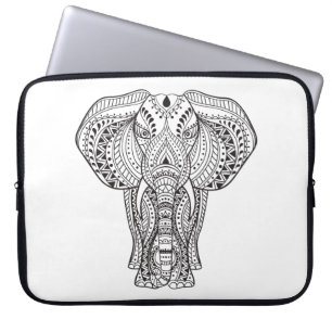 Funda Para Portátil Elefante indio étnico