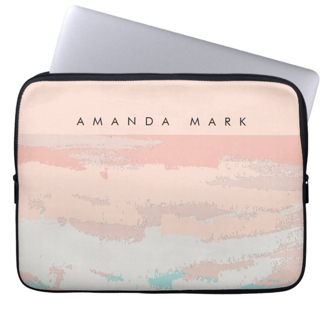 Funda Para Portátil Elegancia abstracta beige elegante y con estilo  (Frente)