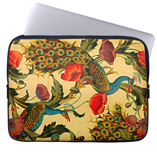 Funda Para Portátil Elegancia Art Nouveau: Sidewall, The Peacock, 1896 (Frente)