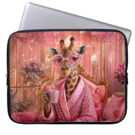 Funda Para Portátil Elegancia Dorada en Rosa
