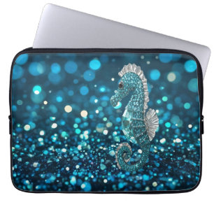 Funda Para Portátil Elegancia en movimiento: caballito de mar de Aqua