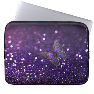 Funda Para Portátil Elegancia encantadora: la mariposa de la espuma pú
