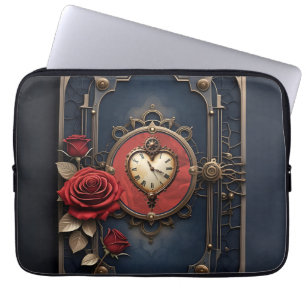 Funda Para Portátil Elegancia Eterna – Corazón de Relojería