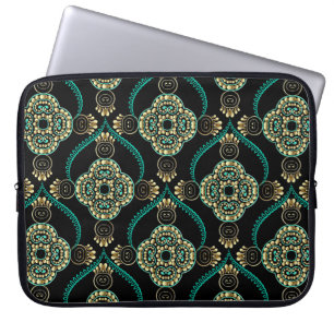 Funda Para Portátil Elegancia floral arabesca vintage sin fisuras