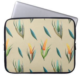Funda Para Portátil Elegancia Floral Estilizada: Belleza Infinita.