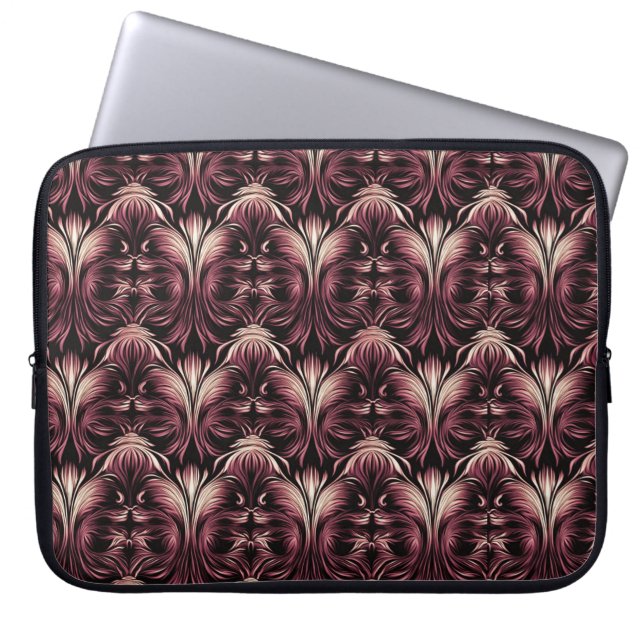 Funda Para Portátil Elegancia floral gótica (Frente)