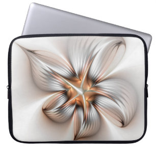 Funda Para Portátil Elegancia floral modernidad Resumen arte fractal
