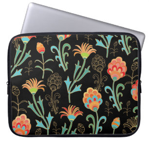Funda Para Portátil Elegancia floral oriental sin inconvenientes