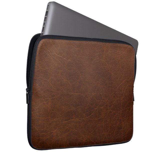 Funda Para Portátil Elegant Brown Leather Texture (Anverso derecho)