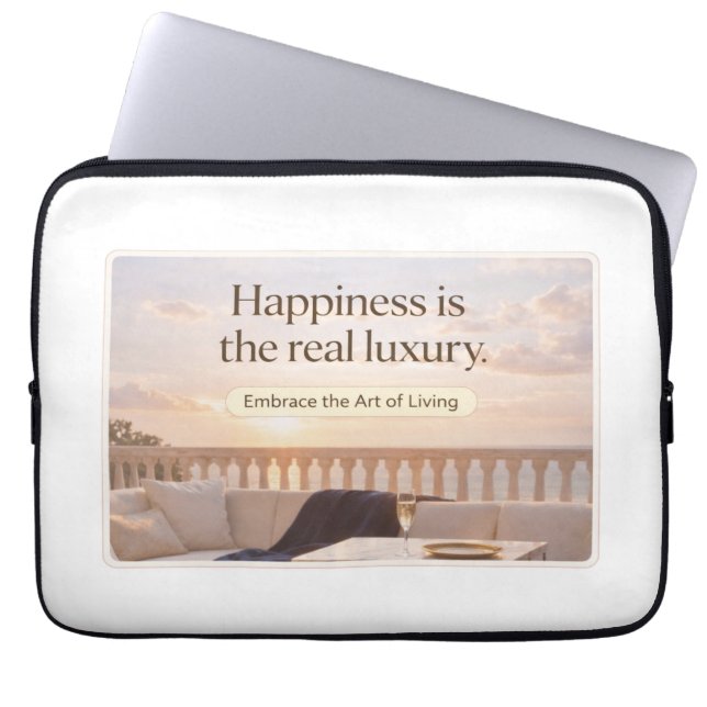 Funda Para Portátil Elegant Lifestyle Quote Art (Frente)