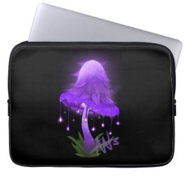 Funda Para Portátil Elegante Capa Inky Colgante Mushroom Purple