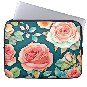 Funda Para Portátil Elegante diseño de florecimiento Rosa