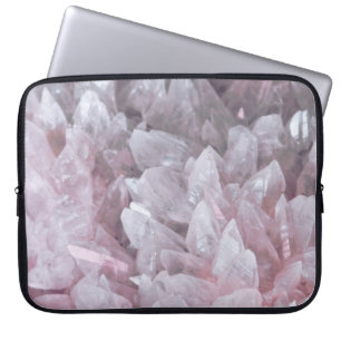 Funda Para Portátil Elegante Gema Rosa Quartz Gem Mind Body Spirit Ene