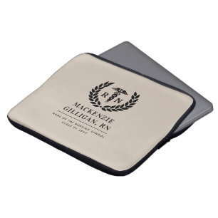 Funda Para Portátil Elegante graduación de la escuela de Enfermería RN