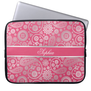 Funda Para Portátil Elegante ilustracion de diseño paisley floral