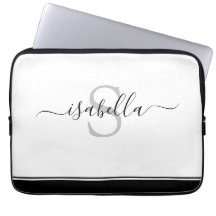 Elegante letra moderna con monograma