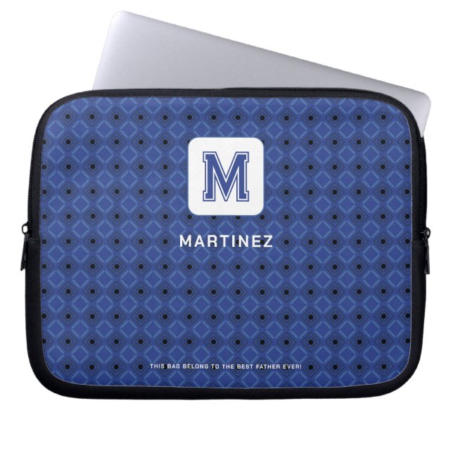 Funda Para Portátil Elegante Manga de portátil azul grisáceo (Frente)