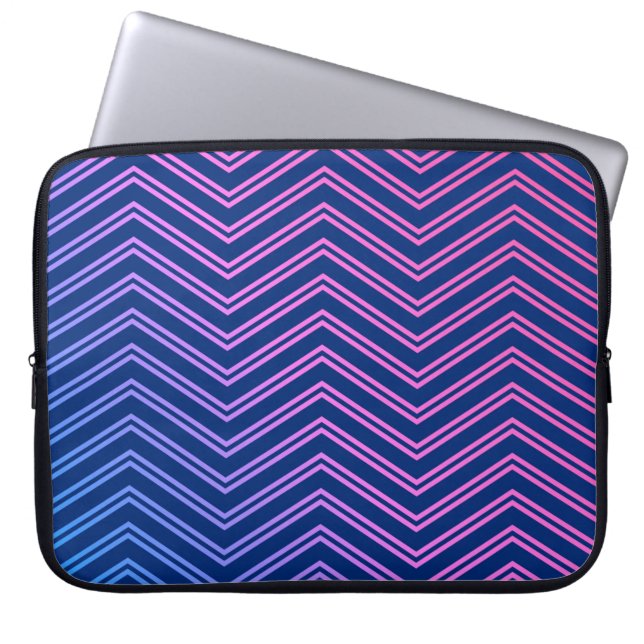 Funda Para Portátil Elegante Manga de Portátil con Patrón Chevron de M (Frente)