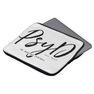Funda Para Portátil Elegante Médico de Psicología en PsyD