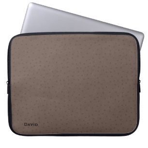 Funda Para Portátil Elegante Ostrich Marrón Aspecto Personalizado Lap 