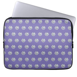 Funda Para Portátil Elegante patrón de diamante en portátil azul lavan