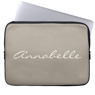 Funda Para Portátil Elegante Personalizado de nombre de guión manuscri