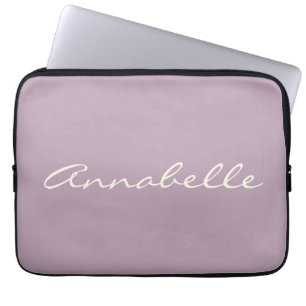 Funda Para Portátil Elegante Personalizado de nombre de guión manuscri