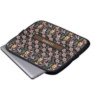 Funda Para Portátil Elegante Personalizar de acuarela de flores