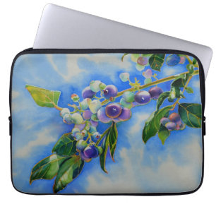 Funda Para Portátil Elegante pintura de color arándano azul