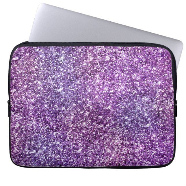 Funda Para Portátil Elegante Púrpura Resumen Diseño de Moda (Frente)