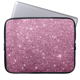 Funda Para Portátil Elegante purpurina burdeos abstracto y chiquito
