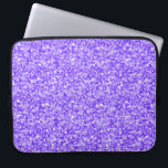Funda Para Portátil Elegante Purpurina Púrpura y Sparkles<br><div class="desc">Elegante purpurina morado y brillante patrón de textura. Disponible en otros productos.</div>
