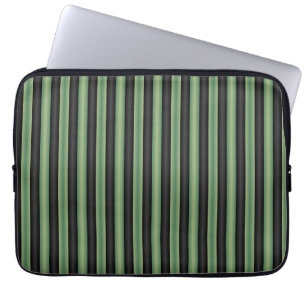 Funda Para Portátil Elegante Sabor de Oliva Vintage Verde Negro 3D Str